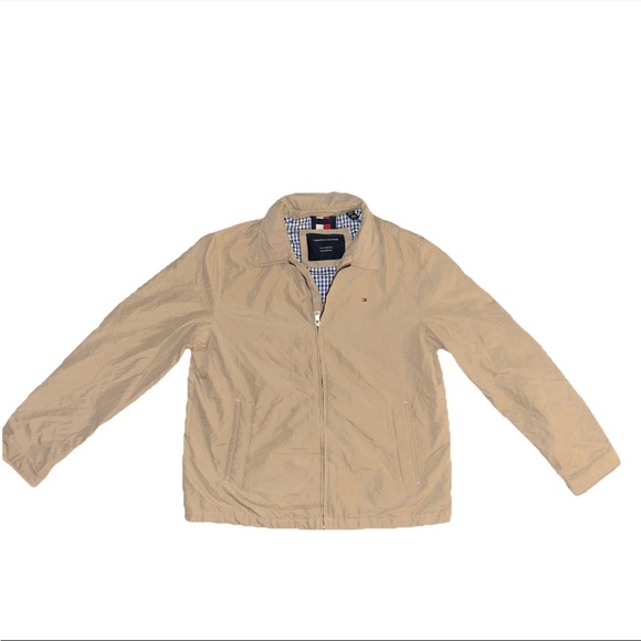 Tommy Hilfiger Other - Tommy Hilfiger Jacket Large Men's Tan Soft Shell Water Wind Resistant